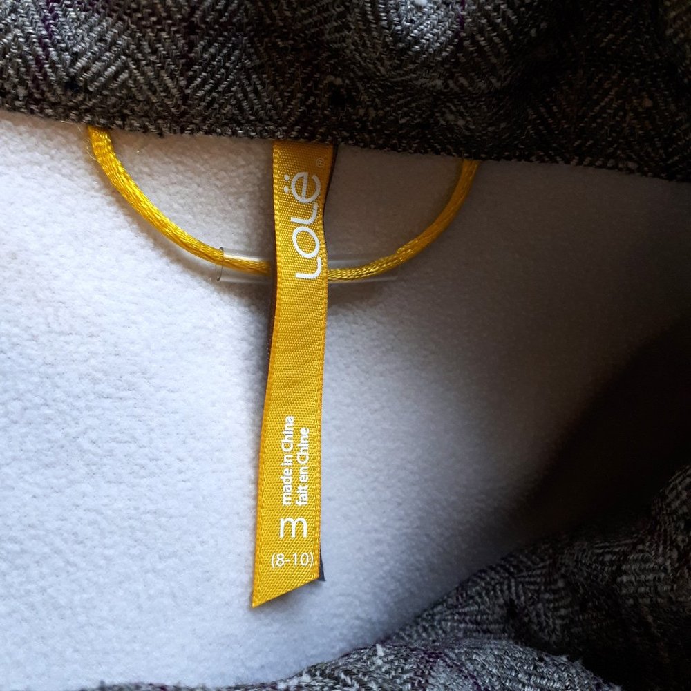 Lole Grey Coat with Purple Accents - Picture 12 of 16
